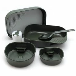Wildo Camp-A-Box Dinner Set Complete oliv