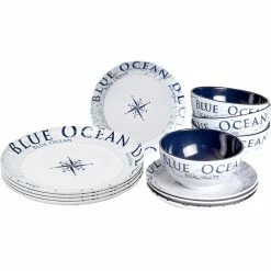 Brunner Midday Dishes Set design blue ocean