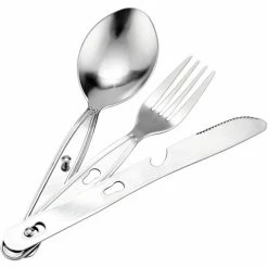 CAMPZ Stainless Steel Dinner Set 2 Persons silver -Cooking Sets Sales Store campz stainless steel dinner set 2 persons silver 3