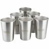 CAMPZ Stacking Cup Set Stainless Steel 6-Pieces silver