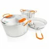 GSI Glacier Stainless Base Camper Cookware Set Medium
