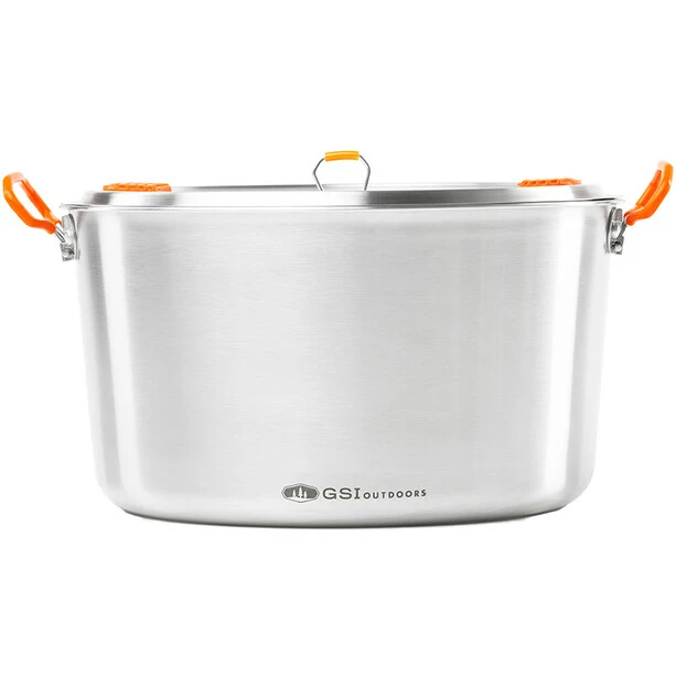 GSI Glacier Stainless Base Camper Cookware Set Large 4 GSI Glacier Stainless Base Camper Cookware Set Large - Image 4