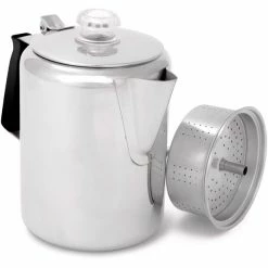 GSI Glacier Stainless Percolator for 9 Cups 1300ml with Silicone Handle