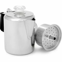 GSI Glacier Stainless Percolator for 3 Cups 400ml with Silicone Handle