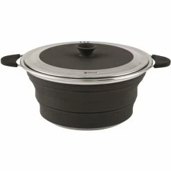 Outwell Collaps Pot with Lid 2500ml midnight black