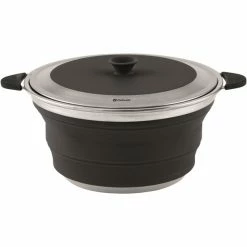 Outwell Collaps Pot with Lid 4500ml midnight black