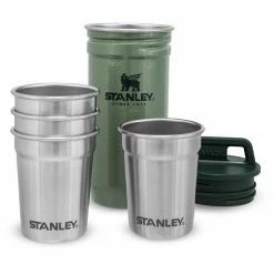 Stanley Adventure Shot Glass Set 4 x 59ml hammertone green