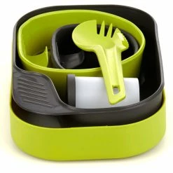 Wildo Camp-A-Box Dinner Set Complete lime